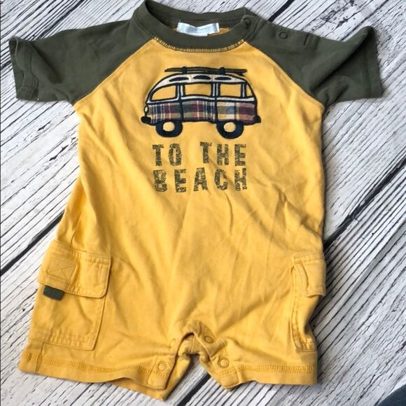 🍭6/$30 Janie & Jack Beach Romper 0-3 m - Picture 2 of 5